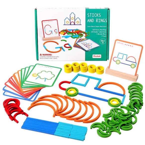 Wooden educational logical thinking training toys for early childhood education